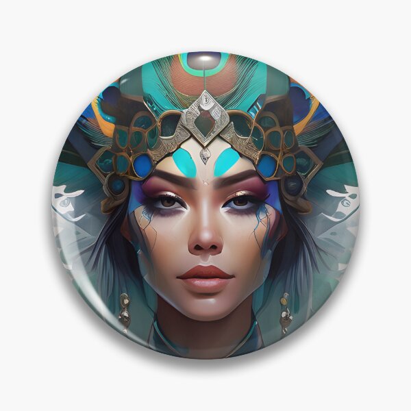Artikelvorschau, Blue Feather Peacock Princess entworfen und verkauft von TheArtOfPat.