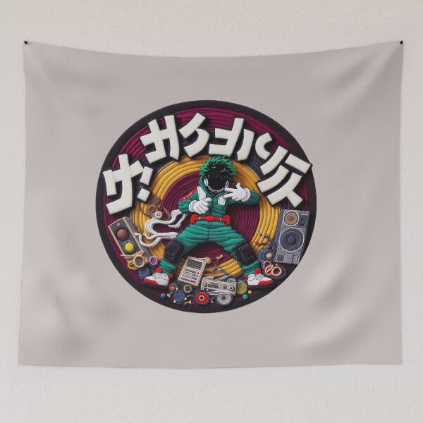 Item preview, 80's style manga youth - Wool and felt art designed and sold by GALUMARKET.