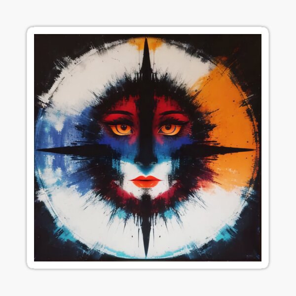 Cosmic Face Sticker