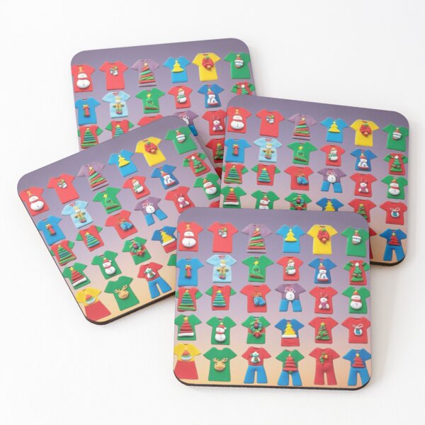 Item preview, Advent Christmas graphics board with Christmas ornaments made of plasticine on t-shirts  designed and sold by JaroDesign2023.