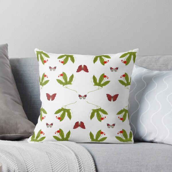 Item preview, Leaves and red butterflies designed and sold by Coastal Garden Design Studio.