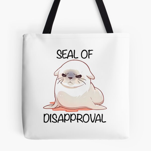 Item preview, Seal of Disapproval Black Text Shirt and Sticker Design by Zeesdesign designed and sold by ZEESDESIGN.
