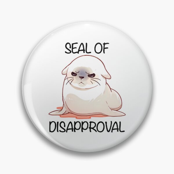 Item preview, Seal of Disapproval Black Text Shirt and Sticker Design by Zeesdesign designed and sold by ZEESDESIGN.
