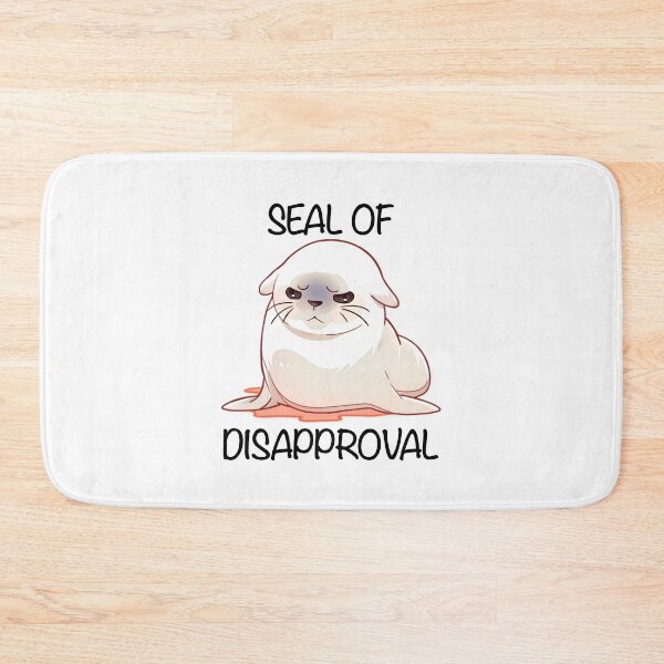 Item preview, Seal of Disapproval Black Text Shirt and Sticker Design by Zeesdesign designed and sold by ZEESDESIGN.