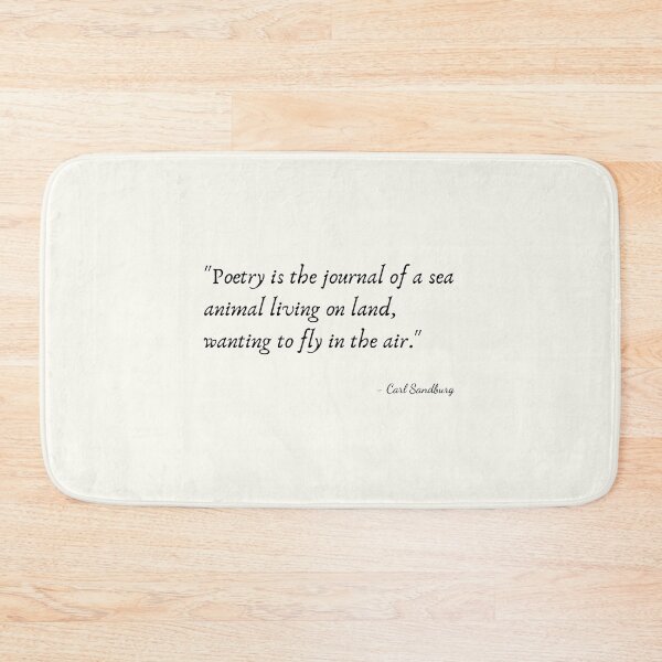 Item preview, A Quote about Poetry by Carl Sandburg designed and sold by Poemit.