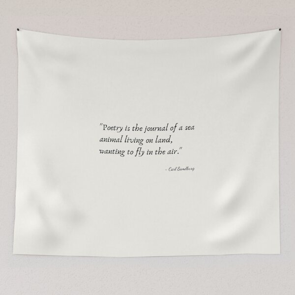 Item preview, A Quote about Poetry by Carl Sandburg designed and sold by Poemit.