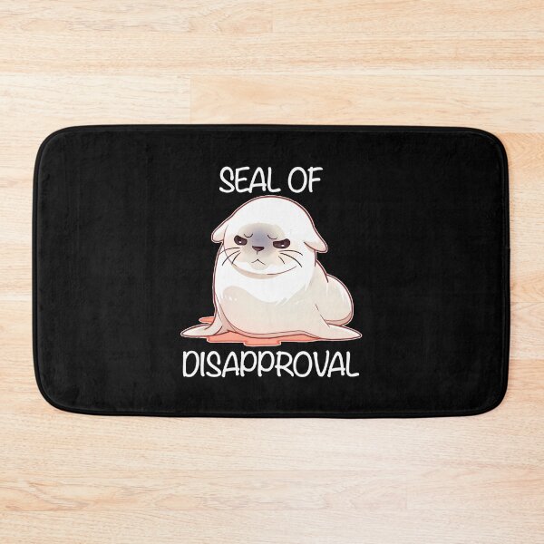 Item preview, Seal of Disapproval White Text Shirt and Sticker by Zeesdesign on Redbubble designed and sold by ZEESDESIGN.