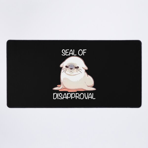 Item preview, Seal of Disapproval White Text Shirt and Sticker by Zeesdesign on Redbubble designed and sold by ZEESDESIGN.