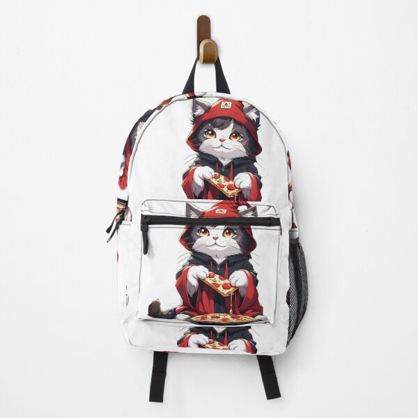 Item preview, Kawaii Cute Cat In A Hat Eating Pizza, For Cat Lovers, and Pizza Lovers designed and sold by ColorFlick.