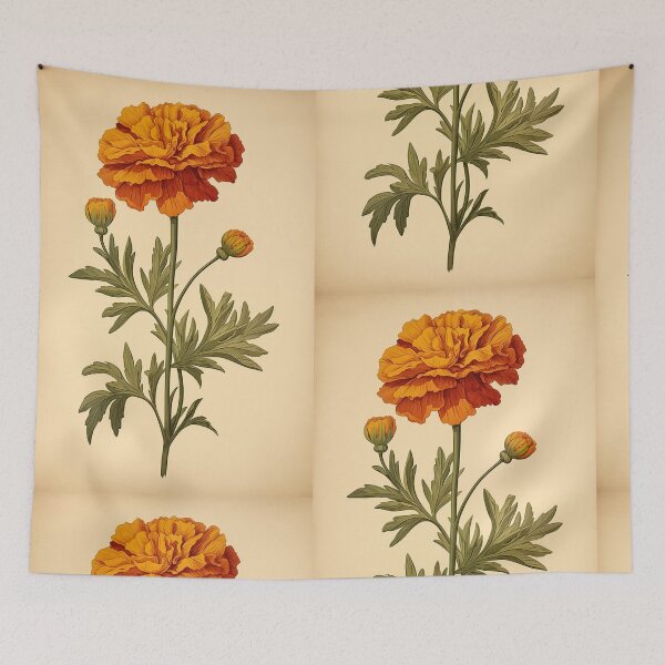 Artikelvorschau, Botanische Zeichnung der Ringelblume entworfen und verkauft von faewildlingart.