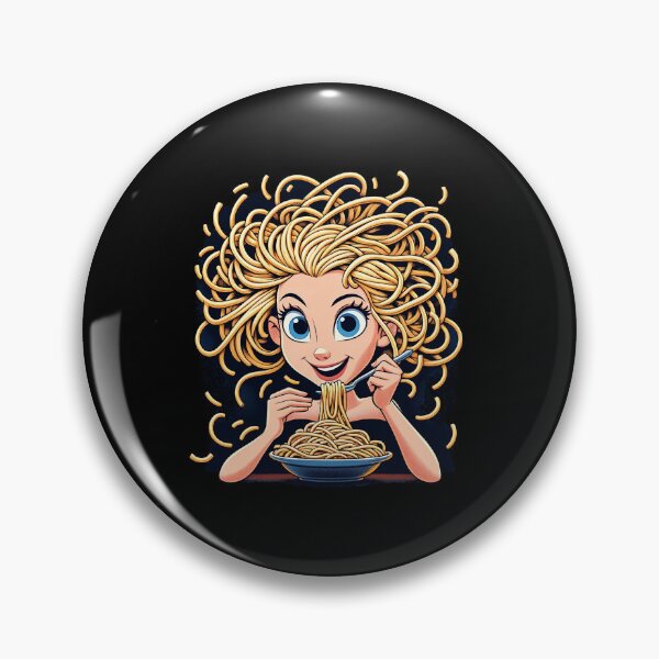 Item preview, Girl Eating Spaghetti designed and sold by WorldByFlowers.