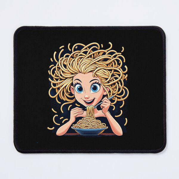 Item preview, Girl Eating Spaghetti designed and sold by WorldByFlowers.