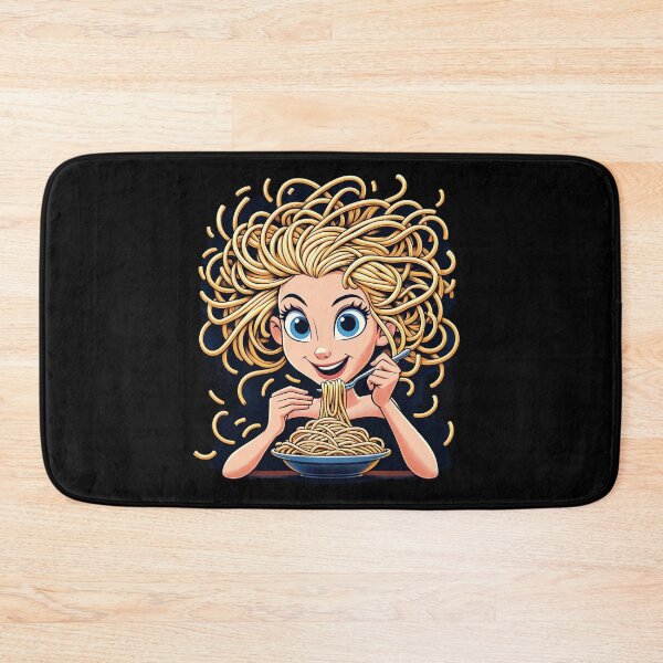 Item preview, Girl Eating Spaghetti designed and sold by WorldByFlowers.