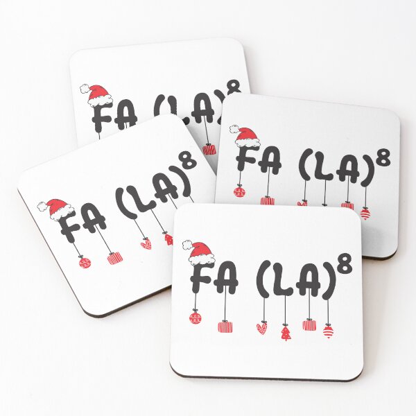 Item preview, FA (LA)8 Funny Christmas Santa Fa La Math Teacher Men Women designed and sold by teeshop87.
