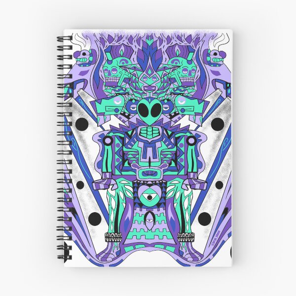 Item preview, mictlan alien ecopop astronaut in throne of the underworld mexican wallpaper designed and sold by jorgelebeau.