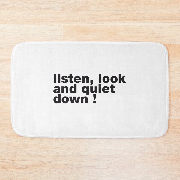 Item preview, listen, look and quiet down designed and sold by paintdust.