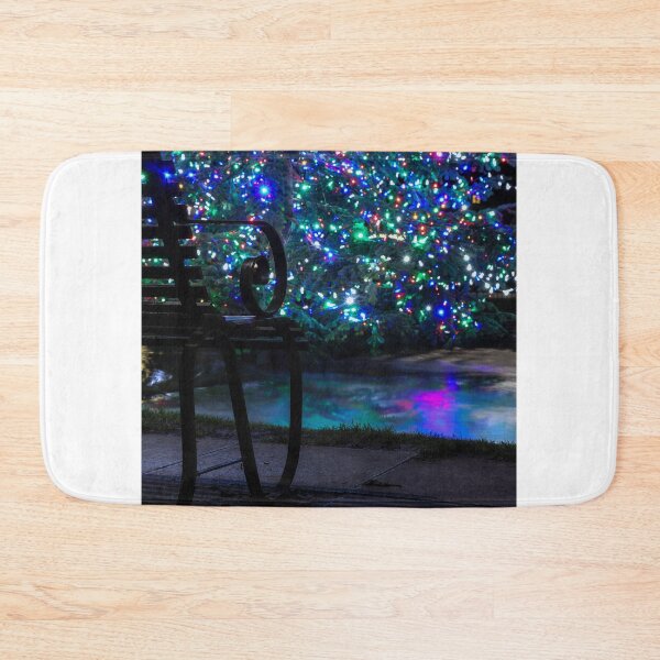 Item preview, Colourful Christmas lights reflecting in the river designed and sold by Martin Fenton.