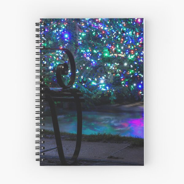 Item preview, Colourful Christmas lights reflecting in the river designed and sold by Martin Fenton.