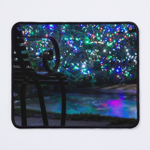 Item preview, Colourful Christmas lights reflecting in the river designed and sold by Martin Fenton.