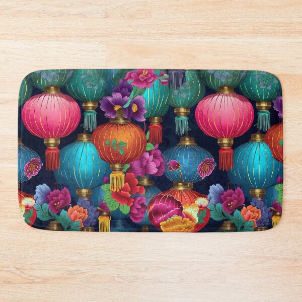 Item preview, Lanterns and Flowers designed and sold by pinkal.
