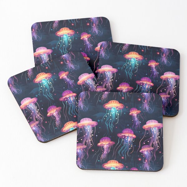 Item preview, Magical jellyfish dark pattern designed and sold by Daydreamsatdawn.