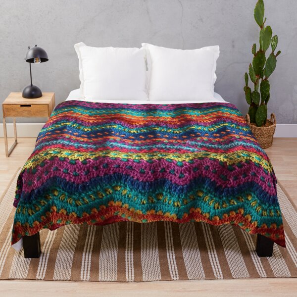 Item preview, Knitted Blanket designed and sold by pinkal.