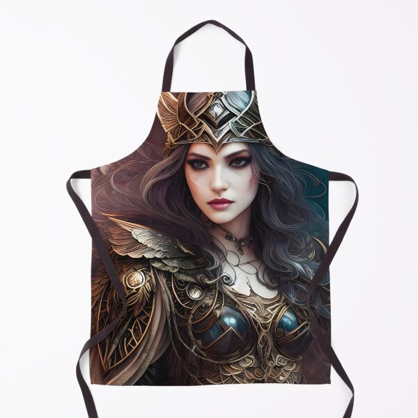 Item preview, Warrior's Grace: Valkyrie in Bronze Armor - Pink and Teal Fantasy designed and sold by LeighEvalynn.