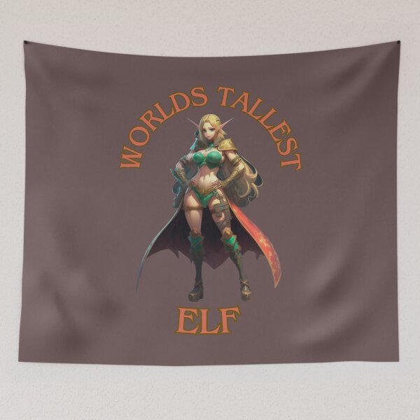 Item preview, World's tallest elf - funny anime quote designed and sold by Superdealkoeln.