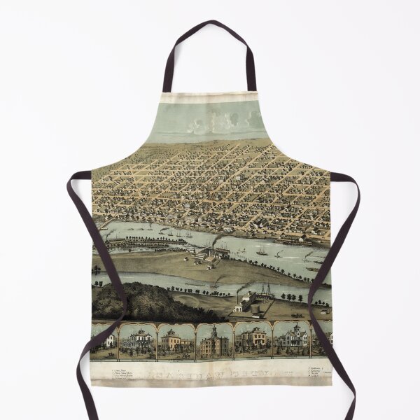Item preview, Saginaw City, Michigan (1867) designed and sold by allhistory.