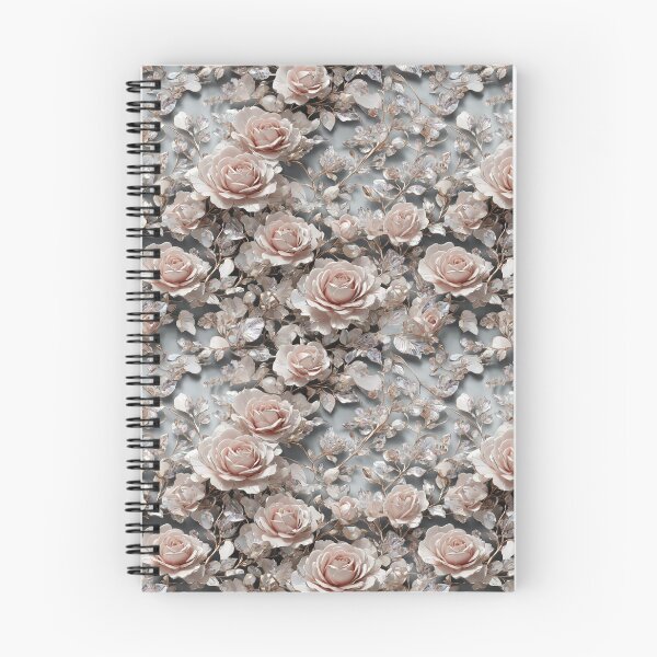Item preview, White Crystal Roses Floral Seamless Pattern  designed and sold by PaxtonProjects.