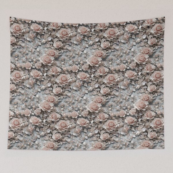 Item preview, White Crystal Roses Floral Seamless Pattern  designed and sold by PaxtonProjects.