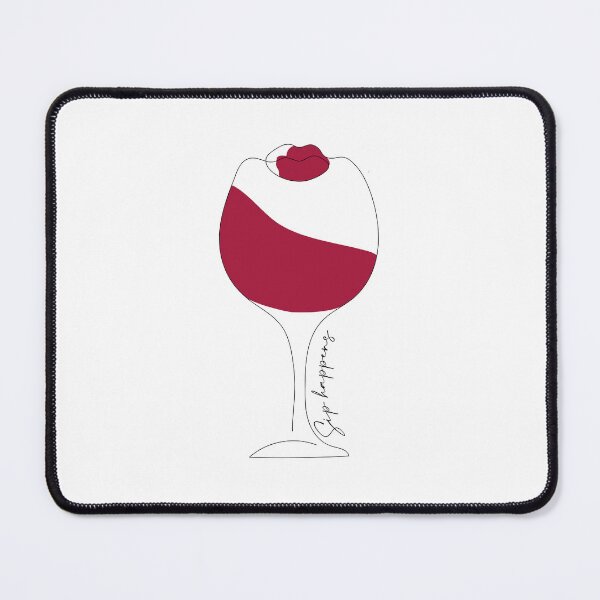 Item preview, Glass of wine, line art designed and sold by itsinnav.
