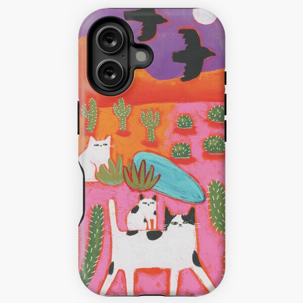 Vista previa del artículo con la obra «Gatos del desierto del suroeste», diseñado y vendido por KilkennyCat Art.