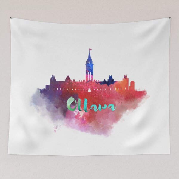 Item preview, ottawa city skyline silhouette designed and sold by DeluxBee.