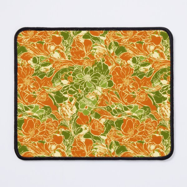 Item preview, Orange and Green Floral Pattern designed and sold by Andreas M. Mueller.