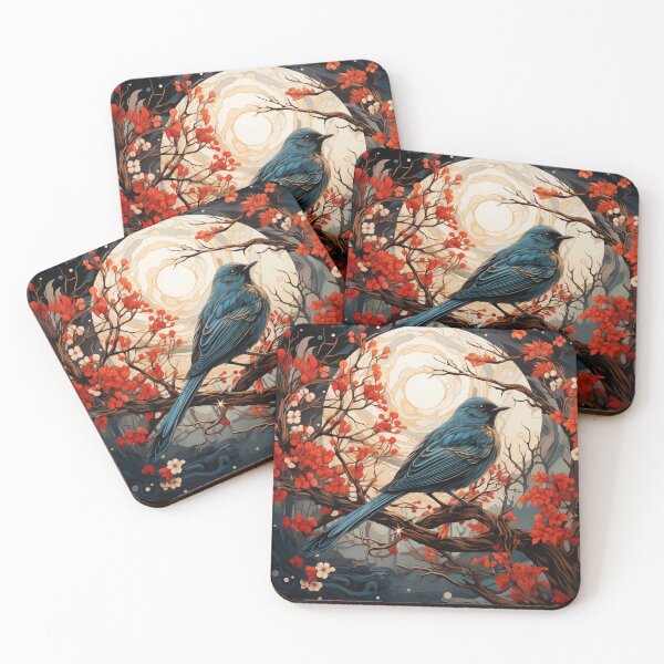 Item preview, Copy of Copy of Japanese asian artwork florals and birds. abstract, christmas, designed and sold by Adorn Prints.