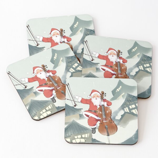 Item preview, Santa Claus with a cello designed and sold by LTI-Stickers.