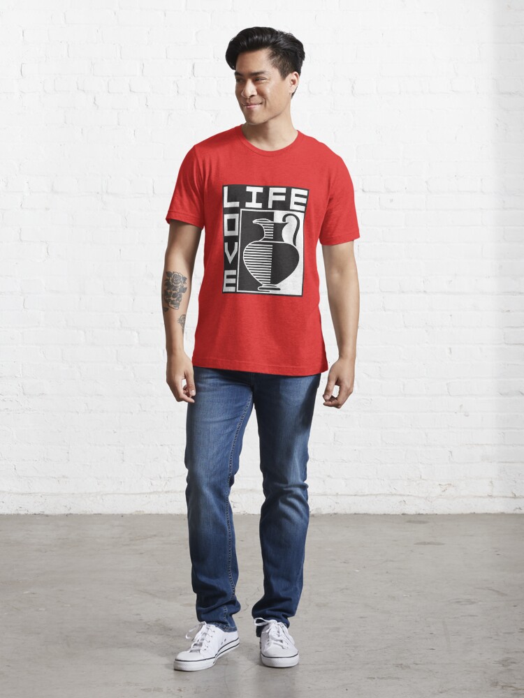 Alternate view of LIFE, LOVE, POTTERY Essential T-Shirt