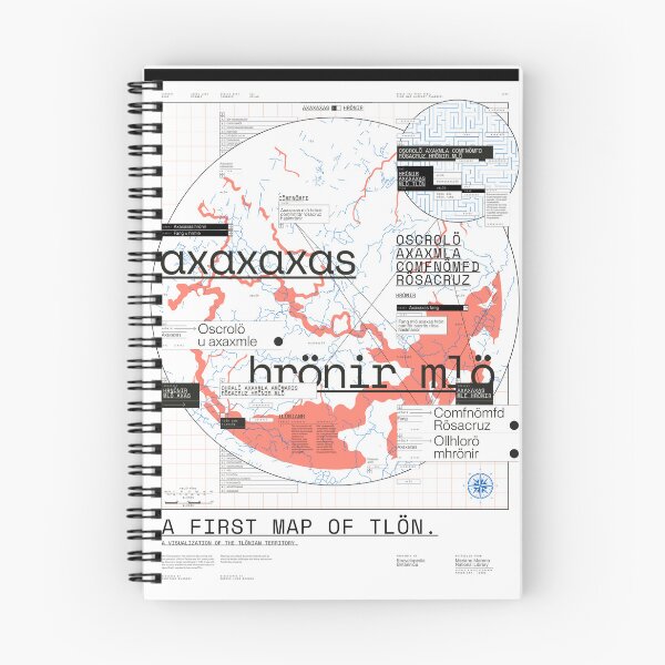 Item preview, A First Map of Tlön (from Jorge Luis Borges) designed and sold by Zilo Arts.