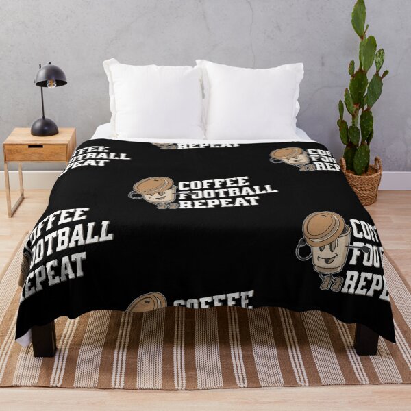 Item preview, Coffee football Repeat, funny football designed and sold by Merchattack.