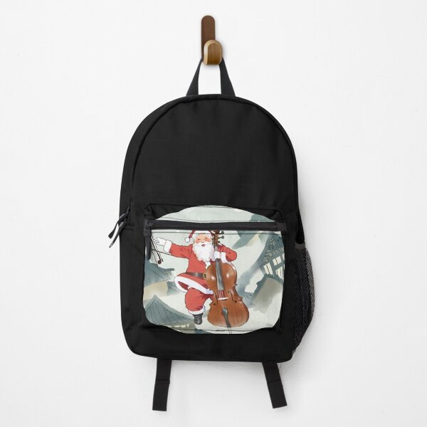 Item preview, Santa Claus with a cello - sticker designed and sold by LTI-Stickers.