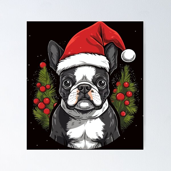 Item preview, Navidad Boston Terrier designed and sold by creativellashop.