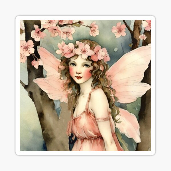 Cherry Blossom Fairy Sticker