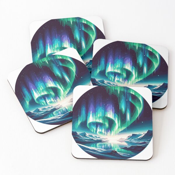 Item preview, Enchanting Northern Lights night designed and sold by LongIslandDesgn.