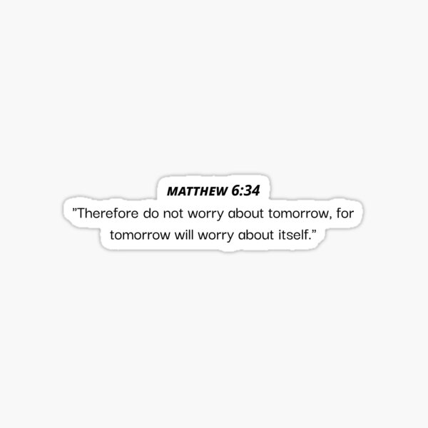 Item preview, Bible verse about worry and stress designed and sold by brunohurt.