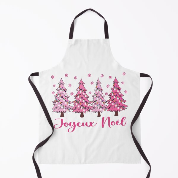 Item preview, Joyeux Noel Pastel Christmas Trees French Pink Winter Forest Graphic designed and sold by Bad Kitty Designz.