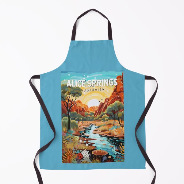 Item preview, Alice Springs Australia Travel Art Vintage designed and sold by KrisSidDesigns.