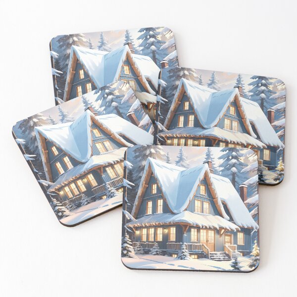 Item preview, Snowy Cosy Cottage  designed and sold by Hallonberg.