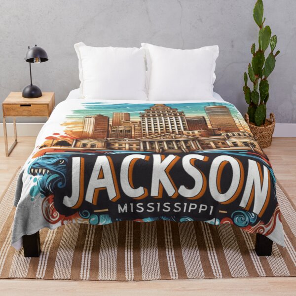 Item preview, Jackson Mississippi Watercolor Illustration designed and sold by PaintMeWorld.