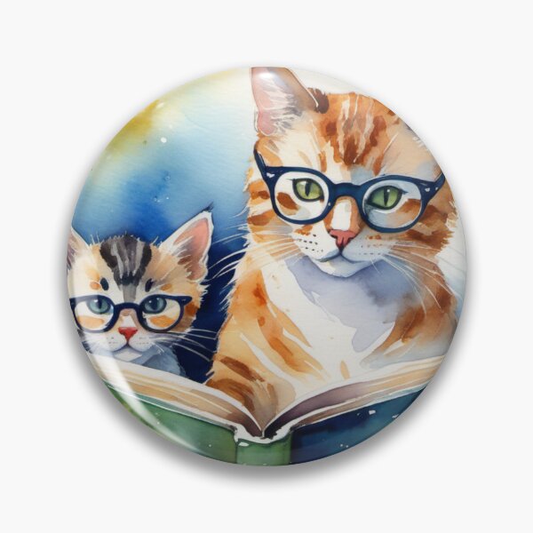 Item preview, Sweet Cats Reading Books designed and sold by Watercolored-Me.